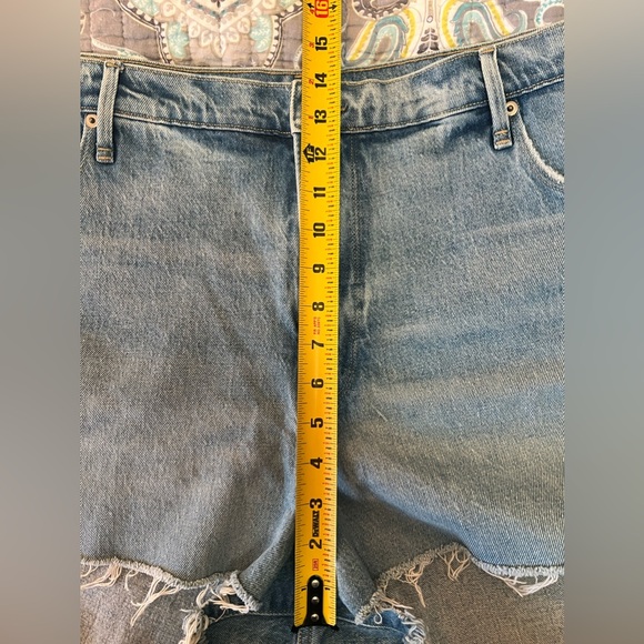 Women’s Good American 90s 650 Blue Denim Shorts Size 20 - Picture 6 of 6